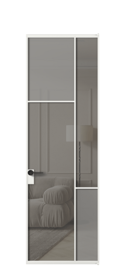 Дверь межкомнатная Mosaic АЛПЛ041.10 Алюминий белоснежный Сатинированное серое стекло, триплекс, 6 мм + Прозрачное серое стекло, триплекс Без короба АБЛ Цена 1035030 Стоимость комплекта двери включает:
1. Полотно (600/650/700/750/800/850/900/950*2000-2400 мм).
2. Короб
3. Комплект фурнитуры (2 торцевые петли и магнитный замок с ответной планкой). Фабрика дверей Волховец 8 (800) 551 43 19 Межкомнатная дверь Mosaic АЛПЛ041.10 Алюминий белоснежный Сатинированное серое стекло, триплекс, 6 мм + Прозрачное серое стекло, триплекс Цена 1035030 ₸ | Volhovec