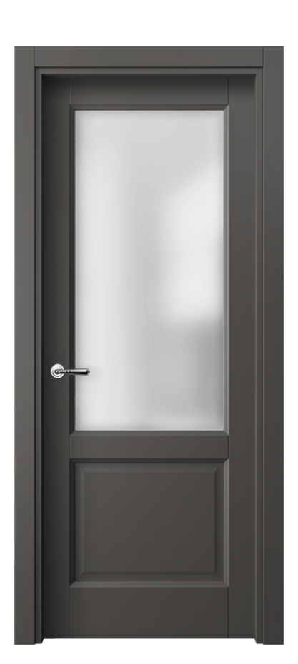 Дверь межкомнатная Galant 1422 ПЭТ графитовый Сатинированное стекло Гладкий наличник ПЭГФ Цена 168220 ₸ Наличники уже входят в базовый комплект. Фабрика дверей Волховец 8 (800) 551 43 19 Межкомнатная дверь Galant 1422 ПЭТ графитовый Сатинированное стекло Цена 168220 ₸ | Volhovec