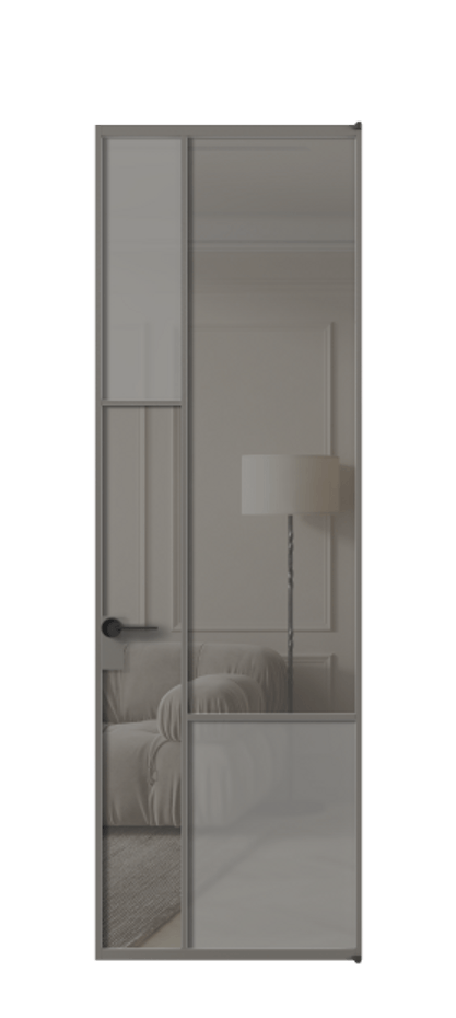 Дверь межкомнатная Mosaic АЛПЛ041.13 Алюминий классический серый Сатинированное серое стекло, триплекс, 6 мм + Прозрачное серое стекло, триплекс Без короба АКЛС Цена 1035030 Стоимость комплекта двери включает:
1. Полотно (600/650/700/750/800/850/900/950*2000-2400 мм).
2. Короб
3. Комплект фурнитуры (2 торцевые петли и магнитный замок с ответной планкой). Фабрика дверей Волховец 8 (800) 551 43 19 Межкомнатная дверь Mosaic АЛПЛ041.13 Алюминий классический серый Сатинированное серое стекло, триплекс, 6 мм + Прозрачное серое стекло, триплекс Цена 1035030 ₸ | Volhovec