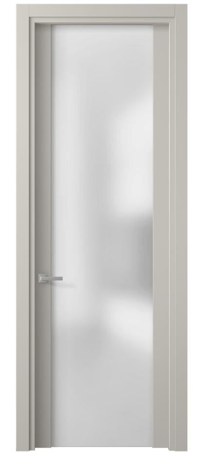 Дверь межкомнатная Planum 4114 Матовый облачно-серый Сатинированное стекло Гладкий наличник МОС Цена 296020 ₸ Наличники уже входят в базовый комплект. Фабрика дверей Волховец 8 (800) 551 43 19 Межкомнатная дверь Planum 4114 Матовый облачно-серый Сатинированное стекло Цена 296020 ₸ | Volhovec