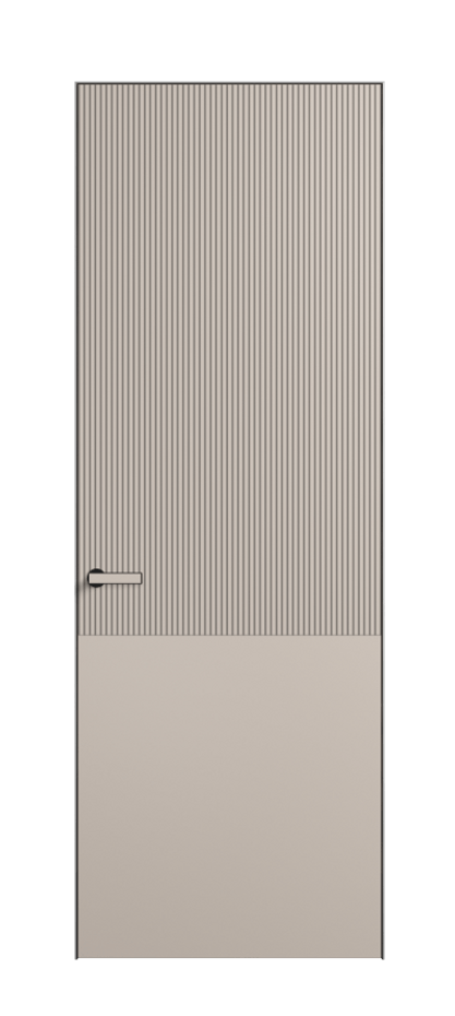 Дверь межкомнатная Velvet АКП 8205 Матовый светло-бежевый. Скрытый короб Черный Цена 439700 . Фабрика дверей Волховец 8 (800) 551 43 19 Межкомнатная дверь Velvet АКП 8205 Матовый светло-бежевый. Цена 439700 | Volhovec