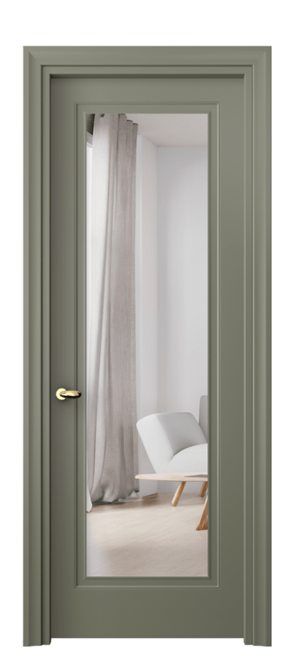 Дверь межкомнатная Esse 8503 Матовый оливковый тёмный Двустороннее зеркало, триплекс Фигурный универсальный наличник МОТ Цена 315990 ₸ Наличники уже входят в базовый комплект. Фабрика дверей Волховец 8 (800) 551 43 19 Межкомнатная дверь Esse 8503 Матовый оливковый тёмный Двустороннее зеркало, триплекс Цена 315990 ₸ | Volhovec