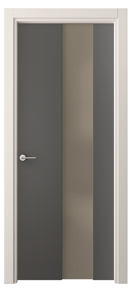 Межкомнатная дверь Freedom 4226 ПЭТ графитовый Сатинированное бронзовое стекло, триплекс Цена 192200 ₸ | Volhovec