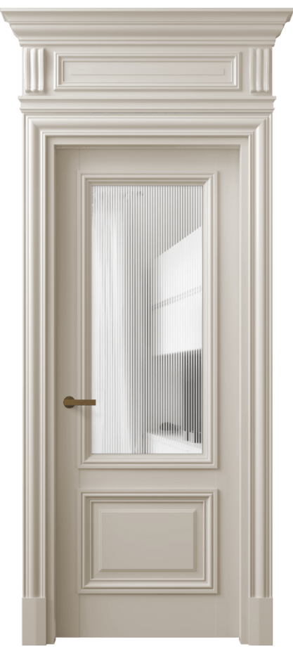 Дверь межкомнатная Антик 7302 Матовый светло-бежевый Рифлёное стекло "Дюна", триплекс КЭП + Объёмный фриз + Карниз МСБЖ Цена 1257296 ₸ Наличники уже входят в базовый комплект. Фабрика дверей Волховец 8 (800) 551 43 19 Межкомнатная дверь Антик 7302 Матовый светло-бежевый Рифлёное стекло "Дюна", триплекс Цена 1257296 ₸ | Volhovec