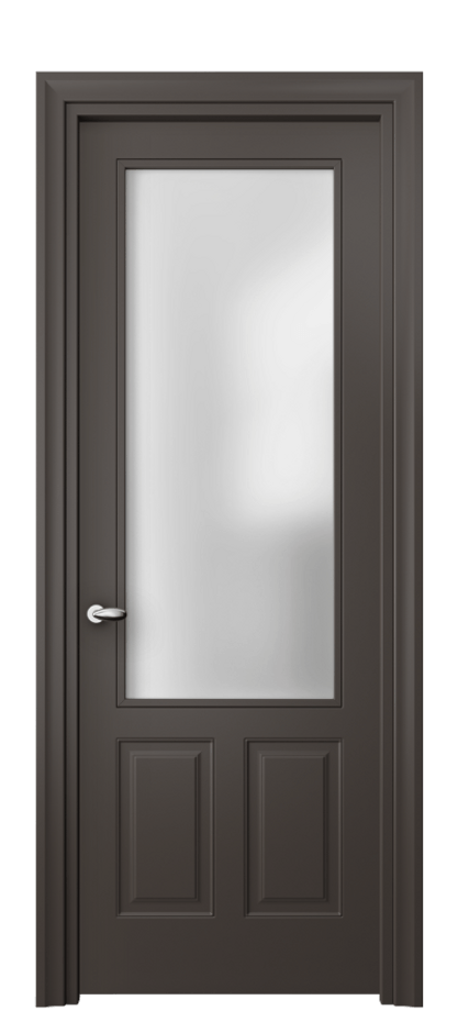 Дверь межкомнатная Esse 8522 Матовый антрацит Сатинированное стекло Фигурный универсальный наличник МАН Цена 350900 ₸ Наличники уже входят в базовый комплект. Фабрика дверей Волховец 8 (800) 551 43 19 Межкомнатная дверь Esse 8522 Матовый антрацит Сатинированное стекло Цена 350900 ₸ | Volhovec