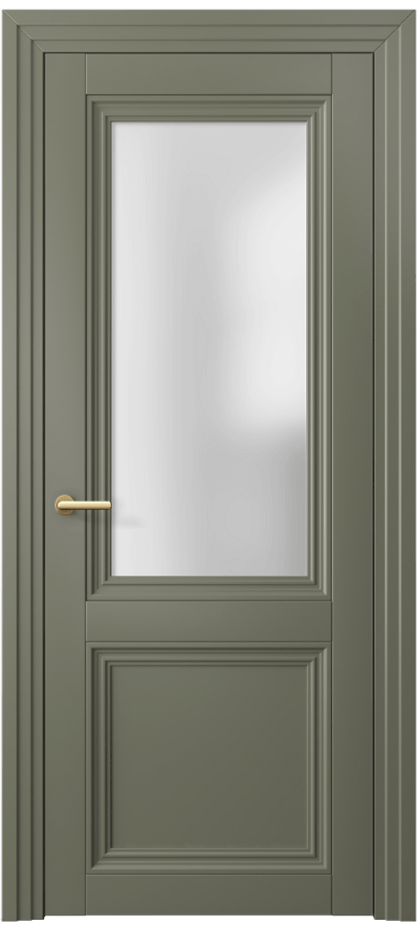 Дверь межкомнатная Центро 2524 Матовый оливковый тёмный Сатинированное стекло Каскадный наличник МОТ Цена 470224 ₸ Наличники уже входят в базовый комплект. Фабрика дверей Волховец 8 (800) 551 43 19 Межкомнатная дверь Центро 2524 Матовый оливковый тёмный Сатинированное стекло Цена 470224 ₸ | Volhovec