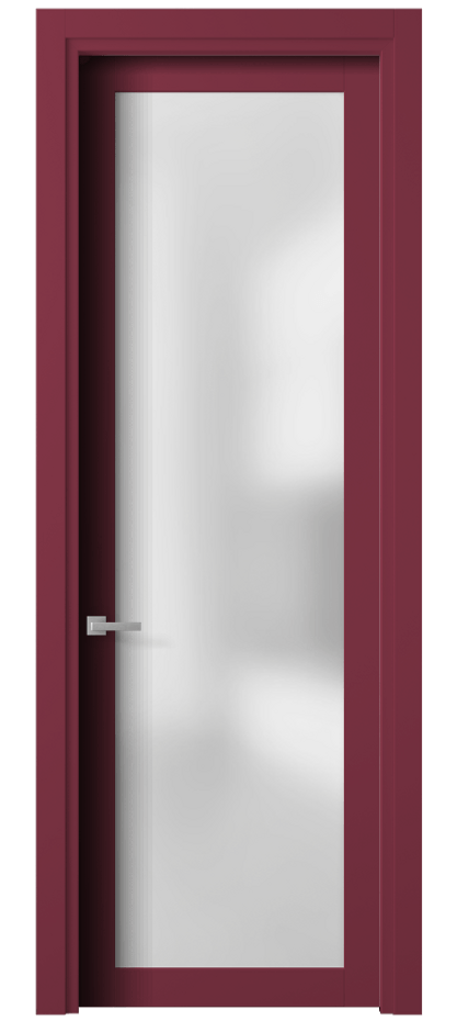 Межкомнатная дверь Planum 2102 Матовый белоснежный Сатинированное стекло Цена 410500 ₸ | Volhovec