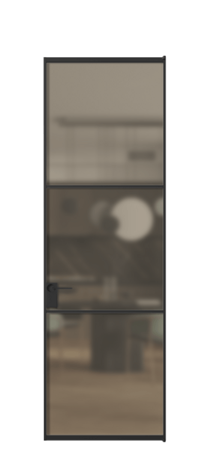 Алюминиевая дверь АЛПЛ040.03 Алюминий Черный Сатинированное бронзовое стекло, триплекс. Без короба чер Цена 749610 Стоимость комплекта двери включает:
1. Полотно (600/650/700/750/800/850/900/950*2000-2400 мм).
2. Короб
3. Комплект фурнитуры (2 торцевые петли и магнитный замок с ответной планкой). Фабрика дверей Волховец 8 (800) 551 43 19 Алюминиевая дверь АЛПЛ040.03 Алюминий Черный Сатинированное бронзовое стекло, триплекс Цена 749610 | Volhovec