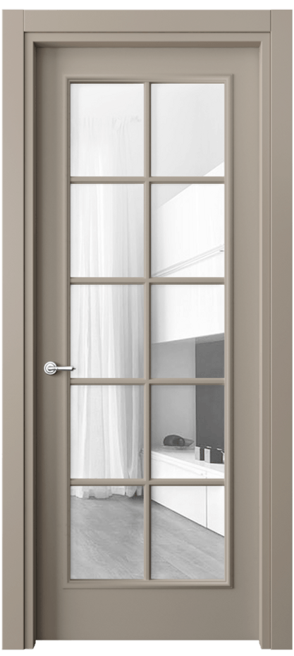 Дверь межкомнатная Paris 8102 Матовый бисквитный Прозрачное стекло Гладкий наличник МБСК Цена 384380 ₸ Наличники уже входят в базовый комплект. Фабрика дверей Волховец 8 (800) 551 43 19 Межкомнатная дверь Paris 8102 Матовый бисквитный Прозрачное стекло Цена 384380 ₸| Volhovec