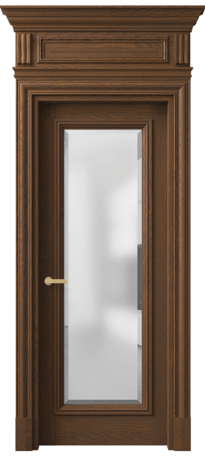 Дверь межкомнатная Antique 7300 Дуб каштановый матовый Сатинированное стекло с фацетом КЭП + Объёмный фриз + Карниз ДКШ.М Цена 1662020 ₸ Наличники уже входят в базовый комплект. Фабрика дверей Волховец 8 (800) 551 43 19 Межкомнатная дверь Antique 7300 Дуб каштановый матовый Сатинированное стекло с фацетом Цена 1662020 ₸ | Volhovec