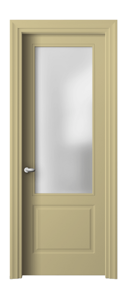 Межкомнатная дверь Esse 8552 Матовый белоснежный Сатинированное стекло Цена 484600 ₸ | Volhovec