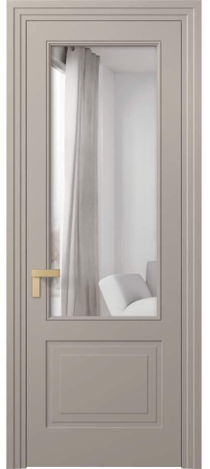 Межкомнатная дверь Рокка 8352 Матовый бисквитный Двустороннее зеркало, триплекс Цена 528625 ₸ | Volhovec