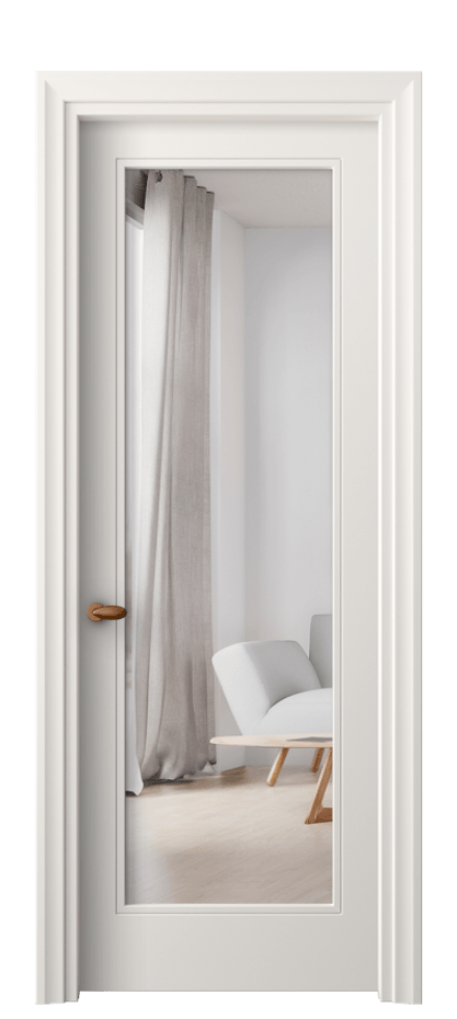 Дверь межкомнатная Esse 8502 Матовый пудровый белый Двустороннее зеркало, триплекс Фигурный универсальный наличник МПБЛ Цена 360920 ₸ Наличники уже входят в базовый комплект. Фабрика дверей Волховец 8 (800) 551 43 19 Межкомнатная дверь Esse 8502 Матовый пудровый белый Двустороннее зеркало, триплекс Цена 360920 ₸ | Volhovec