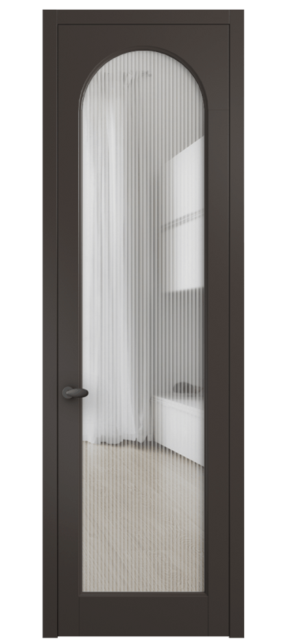 Дверь межкомнатная Palazzo 6804 Матовый антрацит Рифлёное стекло "Moru", триплекс 0536 МАН Цена 655381 ₸ Наличники уже входят в базовый комплект. Фабрика дверей Волховец 8 (800) 551 43 19 Межкомнатная дверь Palazzo 6804 Матовый антрацит Рифлёное стекло "Moru", триплекс Цена 655381 ₸ | Volhovec