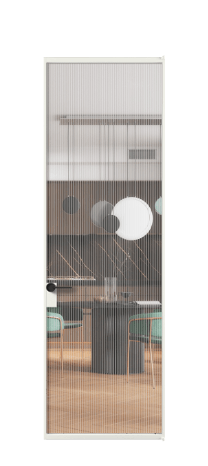 Алюминиевая дверь АЛПЛ040.01 Алюминий светло-серый Рифлёное стекло "Мору", триплекс. Без короба АССР Цена 911131 Стоимость комплекта двери включает: 1. Полотно (600/650/700/750/800/850/900/950*2000-2400 мм).
2. Короб
3. Комплект фурнитуры (2 торцевые петли и магнитный замок с ответной планкой). Фабрика дверей Волховец 8 (800) 551 43 19 Алюминиевая дверь АЛПЛ040.01 Алюминий светло-серый Рифлёное стекло "Мору", триплекс Цена 911131 | Volhovec