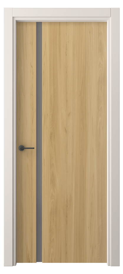 Межкомнатная дверь Фридом 4222 Солнечный вяз Сатинированное серое стекло, триплекс Цена 253065 ₸ | Volhovec