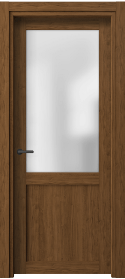 Межкомнатная дверь Нео 2122 Лесной орех Сатинированное стекло Цена 209782 ₸ | Volhovec