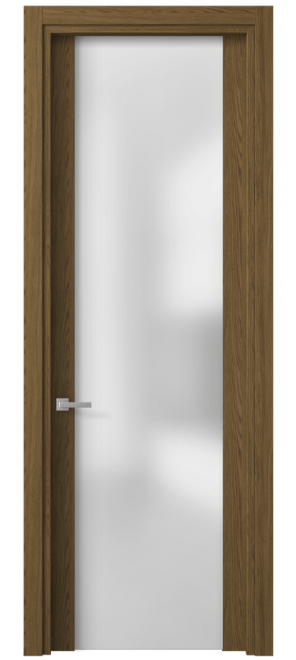 Межкомнатная дверь Планум 4114 Торфяной дуб Сатинированное стекло Цена 248905 ₸ | Volhovec