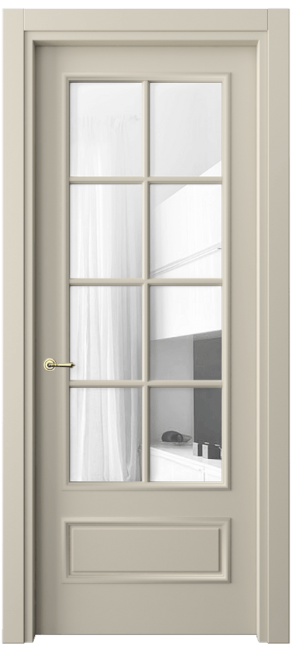 Дверь межкомнатная Paris 8112 Матовый бежево-серый Прозрачное стекло Гладкий наличник МБСР Цена 384380 ₸ Наличники уже входят в базовый комплект. Фабрика дверей Волховец 8 (800) 551 43 19 Межкомнатная дверь Paris 8112 Матовый бежево-серый Прозрачное стекло Цена 384380 ₸| Volhovec