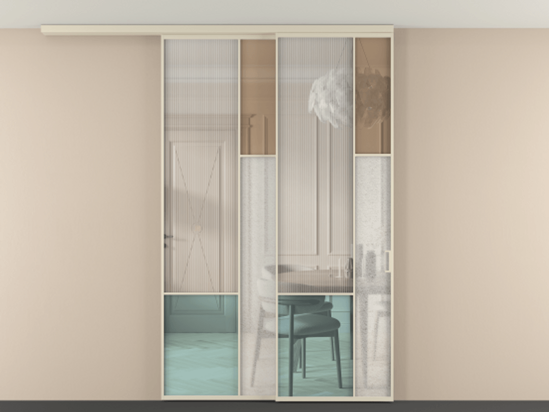 Перегородка Mosaic вдоль стены на потолок 2 створки с синхронным механизмом АЛПР 041.12 Алюминий бежево-серый Комбинация стекол Группы 1 и Группы 3. Цена 2234400 ₸ . Фабрика дверей Волховец 8 (800) 551 43 19 Перегородка Mosaic вдоль стены на потолок 2 створки с синхронным механизмом АЛПР 041.12 Алюминий бежево-серый Комбинация стекол Группы 1 и Группы 3 Цена 2234400 ₸ | Volhovec