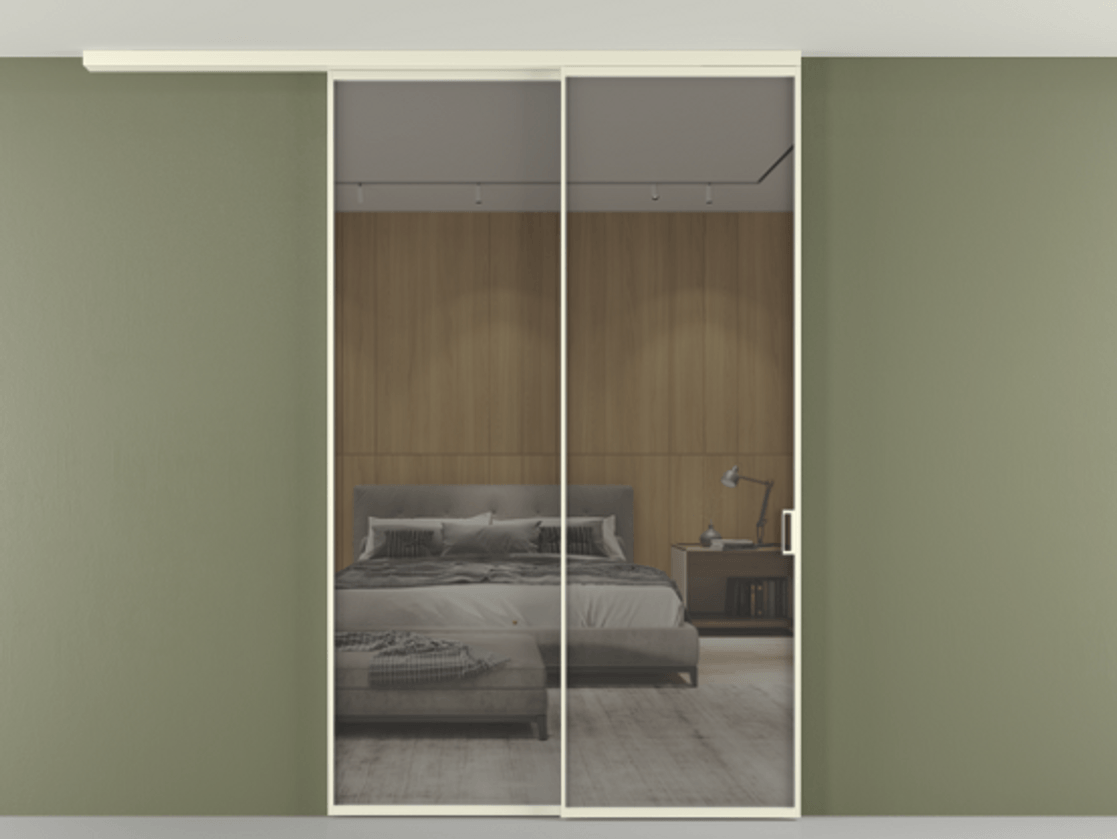 Перегородка Formato вдоль стены на потолок 2 створки с синхронным механизмом АЛПР 040.01 Алюминий молочно-белый Рефлективное серое стекло "Stopsol", калёное. Цена 1966470 ₸ 1. Полотно 2 шт. (800/2100 мм)
2. Комплект установки раздвижной системы
3. Базовый комплект фурнитуры
4.Ручка RONDO
. Фабрика дверей Волховец 8 (800) 551 43 19 Перегородка Formato вдоль стены на потолок 2 створки с синхронным механизмом АЛПР 040.01 Алюминий молочно-белый Рефлективное серое стекло "Stopsol", калёное Цена 1966470 ₸ | Volhovec