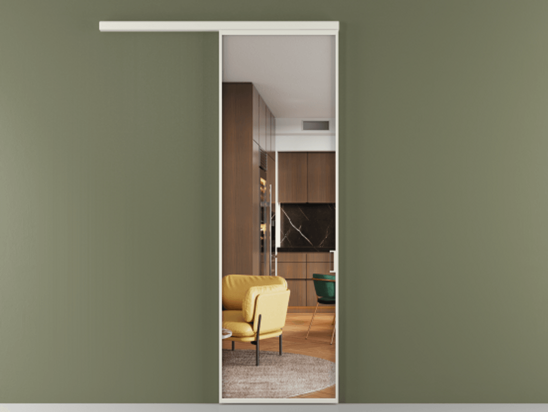 Перегородка Formato вдоль стены 1 створка АЛПР 040.01 Алюминий Белый Прозрачное стекло "Crystal Vision", калёное. Скрытый короб БЕЛ Цена 742560 ₸ 1. Полотно (800/2100 мм)
2. Комплект установки раздвижной системы
3. Базовый комплект фурнитуры
4.Ручка RONDO
. Фабрика дверей Волховец 8 (800) 551 43 19 Перегородка Formato вдоль стены 1 створка АЛПР 040.01 Алюминий Белый Прозрачное стекло "Crystal Vision", калёное Цена 742560 ₸ | Volhovec