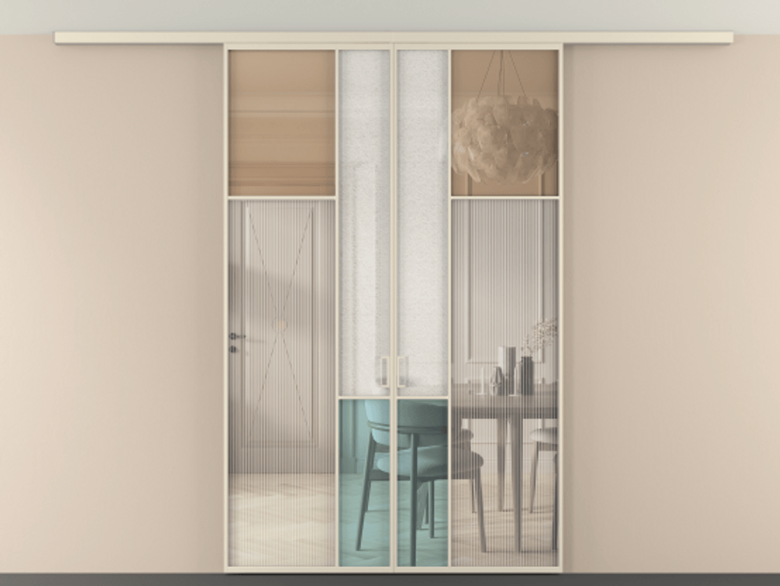 Перегородка Mosaic вдоль стены на потолок 2 створки АЛПР 041.11 Алюминий бежево-серый Комбинация стекол Группы 1 и Группы 3. Цена 1715900 ₸ . Фабрика дверей Волховец 8 (800) 551 43 19 Перегородка Mosaic вдоль стены на потолок 2 створки АЛПР 041.11 Алюминий бежево-серый Комбинация стекол Группы 1 и Группы 3 Цена 1715900 ₸ | Volhovec