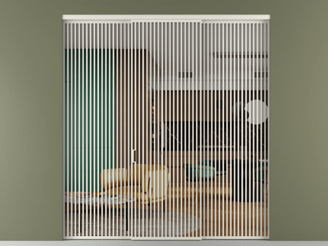 Перегородка Formato внутри проёма 3 створки АЛПР 040.06 Алюминий Белый Прозрачное стекло "Crystal Vision", калёное Цена 3653520 ₸ | Volhovec