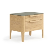 Тумба прикроватная Piega 2 ящика дуб соломенный матовый