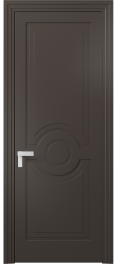 Дверь межкомнатная АКП 8361 МАН Матовый антрацит. Цвет Матовый антрацит. Материал Гладкая эмаль. Коллекция Rocca. Картинка.