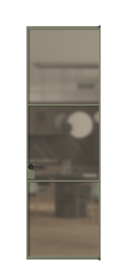 Межкомнатная дверь АЛПЛ040.03 Бронза сатин триплекс АОТ. Цвет Алюминий оливковый тёмный. Материал Алюминий в эмали. Коллекция Формато. Фото. Дверь межкомнатная АЛПЛ040.03 Бронза сатин триплекс АОТ. Цвет Алюминий оливковый тёмный. Материал Алюминий в эмали. Коллекция Формато. Картинка.