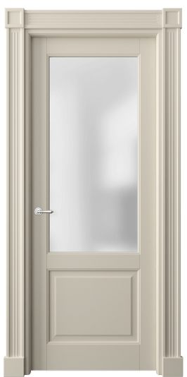 Дверь межкомнатная 6302 ББСР САТ. Цвет Бук бежево-серый. Материал Массив бука эмаль. Коллекция Toscana Plano. Картинка.