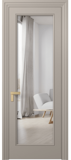 Межкомнатная дверь 8300 МБСК Двустороннее зеркало. Цвет Матовый бисквитный. Материал Гладкая эмаль. Коллекция Рокка. Фото. Дверь межкомнатная 8300 МБСК Двустороннее зеркало. Цвет Матовый бисквитный. Материал Гладкая эмаль. Коллекция Рокка. Картинка.