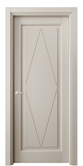 Дверь межкомнатная 6341 МСБЖ . Цвет Матовый светло-бежевый. Материал Гладкая эмаль. Коллекция Тоскана Ромбо. Картинка.