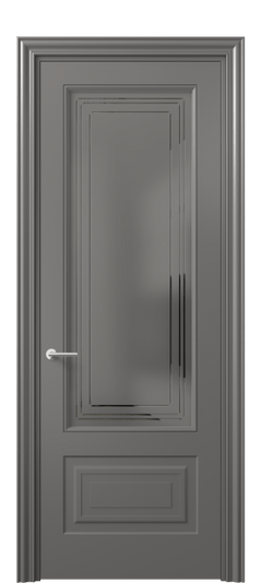 Межкомнатная дверь 8442 МКЛС Серый сатин с гравировкой. Цвет Матовый классический серый. Материал Гладкая эмаль. Коллекция Mascot. Фото. Дверь межкомнатная 8442 МКЛС Серый сатин с гравировкой. Цвет Матовый классический серый. Материал Гладкая эмаль. Коллекция Mascot. Картинка.