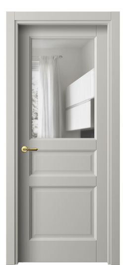 Дверь межкомнатная 1432 МТСР ПРОЗ. Цвет Матовый тёплый серый. Материал Гладкая эмаль. Коллекция Галант. Картинка.