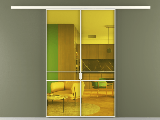 Алюминевая перегородка АЛПР 040.02_АЖМ_ПРОЗ ЖЕЛ_new. Цвет Алюминий жемчужный. Материал Алюминий в эмали. Коллекция Перегородка Formato вдоль стены 2 створки. Фото. Алюминевая перегородка АЛПР 040.02_АЖМ_ПРОЗ ЖЕЛ_new. Цвет Алюминий жемчужный. Материал Алюминий в эмали. Коллекция Перегородка Formato вдоль стены 2 створки. Картинка.