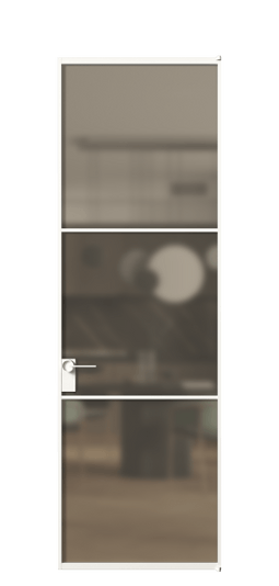 Межкомнатная дверь АЛПЛ040.03 Бронза сатин триплекс БЕЛ. Цвет Алюминий Белый. Материал Алюминий. Коллекция Formato. Фото. Дверь межкомнатная АЛПЛ040.03 Бронза сатин триплекс БЕЛ. Цвет Алюминий Белый. Материал Алюминий. Коллекция Formato. Картинка.