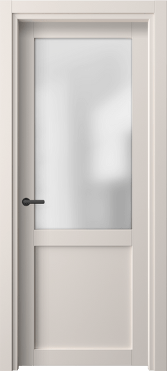 Дверь межкомнатная 2122 ПЭТБ САТ. Цвет ПЭТ тёплый-белый. Материал ПЭТ. Коллекция Neo. Картинка.