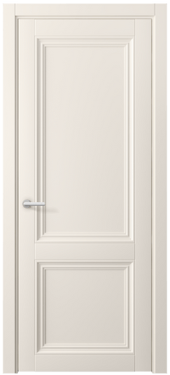 Дверь межкомнатная 2523 ПЭКБ. Цвет ПЭТ кремово-белый. Материал ПЭТ. Коллекция Centro. Картинка.