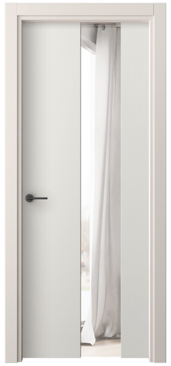 Дверь межкомнатная 4226 ПЭБЛ ДВ ЗЕР. Цвет ПЭТ белоснежный. Материал ПЭТ. Коллекция Freedom. Картинка.