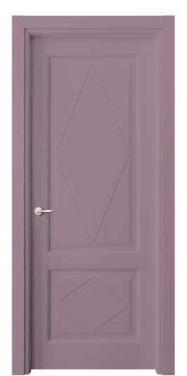 Дверь межкомнатная 6343 Пастельно-фиолетовый RAL 4009. Цвет RAL Пастельно-фиолетовый RAL 4009. Материал Гладкая эмаль. Коллекция Тоскана Ромбо. Картинка.