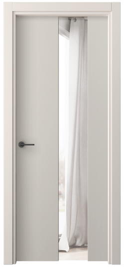 Дверь межкомнатная 4226 ПЭСС ДВ ЗЕР. Цвет ПЭТ светло-серый. Материал ПЭТ. Коллекция Freedom. Картинка.