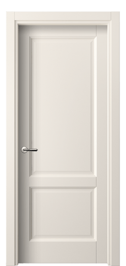 Дверь межкомнатная 1421 ПЭКБ. Цвет ПЭТ кремово-белый. Материал ПЭТ. Коллекция Galant. Картинка.