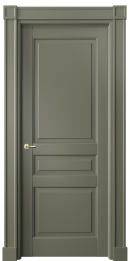 Дверь межкомнатная 6305 МОТ. Цвет Матовый оливковый тёмный. Материал Гладкая эмаль. Коллекция Тоскана Плано. Картинка.