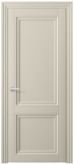 Дверь межкомнатная 2523 МБСР. Цвет Матовый бежево-серый. Материал Гладкая эмаль. Коллекция Centro. Картинка.