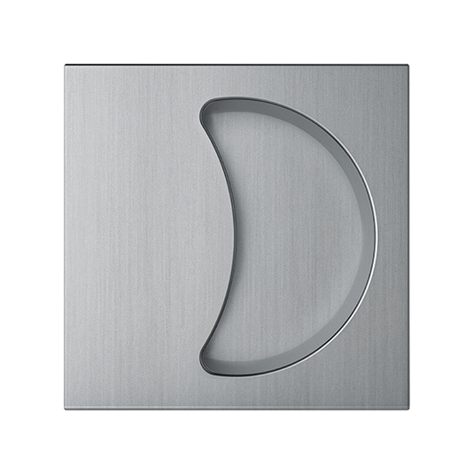 Ручки для дверей Ручка для двери книжка на стену Квадро. Цвет Матовый хром. Коллекция Ручка для двери книжка на стену Квадро. Картинка.