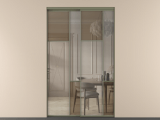 Перегородка Mosaic внутри проёма 2 створки