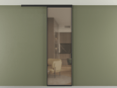 Перегородка Formato вдоль стены на потолок 1 створка