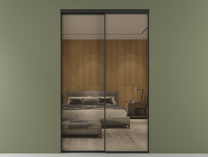 Перегородка Formato внутри проёма 2 створки